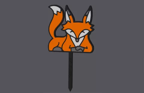 Fox - Caketopper & Cupcaketopper v2by studio WES