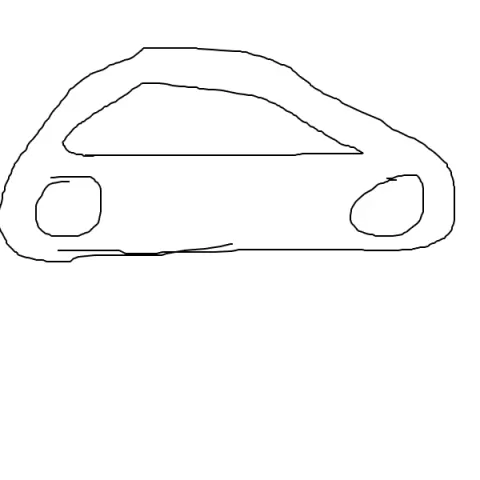 Future car keychain hand drawingby XP3Design