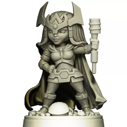 big barda, marvel united deformer chibi estilo
