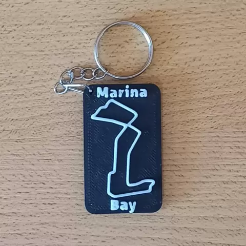 MARINA BAY Circuit Keychain