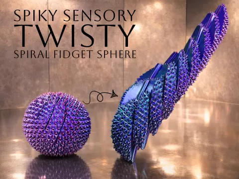 Spiky Sensory Trigger Twisty Spiral Fidget Sphere