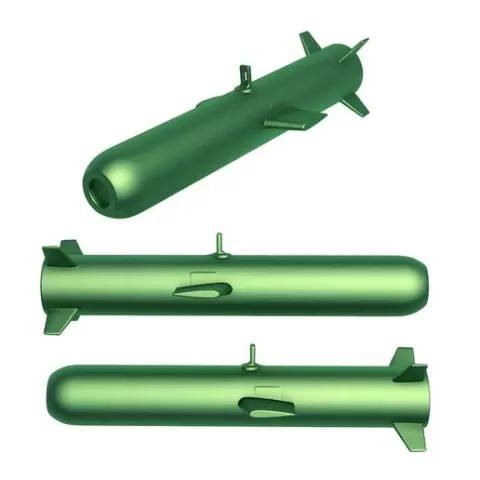 Bozok Laser Rocket / Bozok Rocket / missile / missile stl / Missile Launcher / Air Intercept Missile