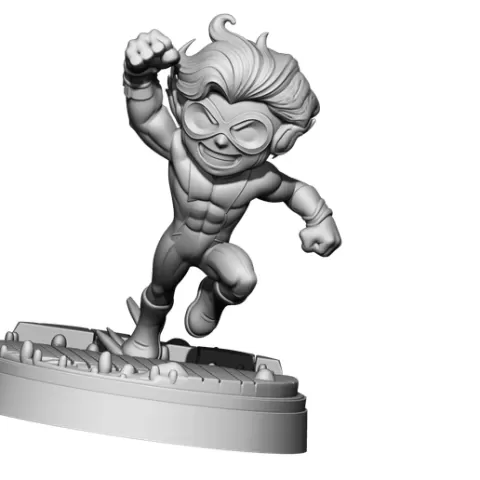 impulse flash bart allen, dc deformer chibi