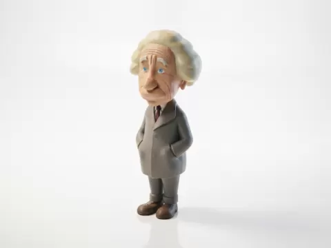 Albert Einstein Figurine Historical Figure 3D Printable
