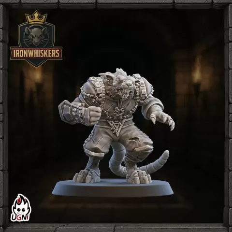 Lineman #05 - Ratmen proxy (Classic Style) - UGNI - Fantasy Football by UGNI Miniatures