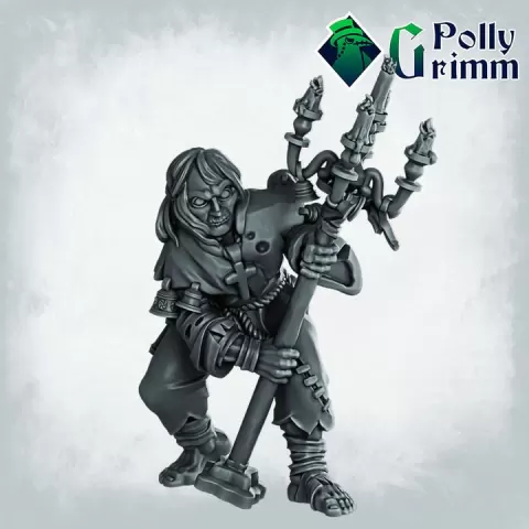 Profaned Temple. Insane monk by PollyGrimm