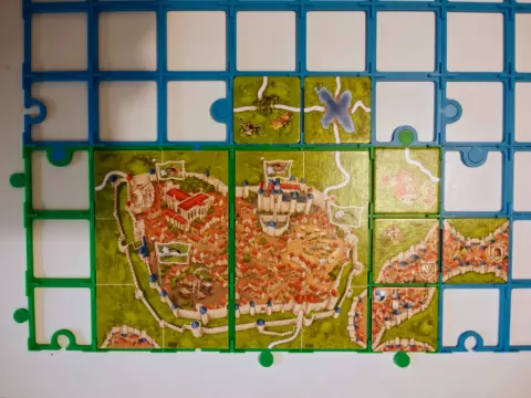 3x3 Tiles Grid for Carcassonne for expansion 6&7
