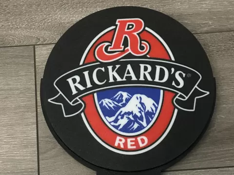 Round Rickards Red Beer Lightbox