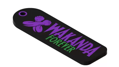 WAKANDA KEYCHAIN BLACK PANTHER