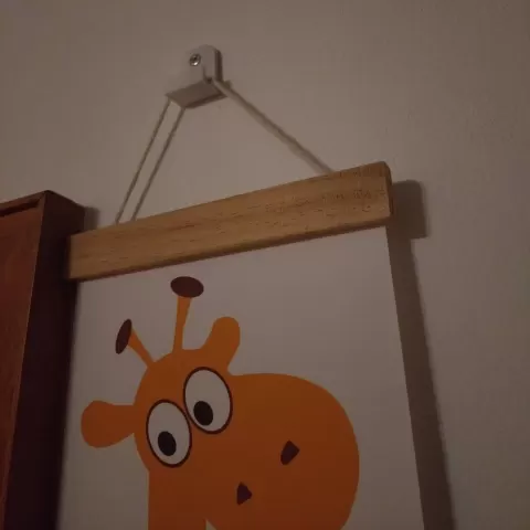 Simple hook with mounting hole