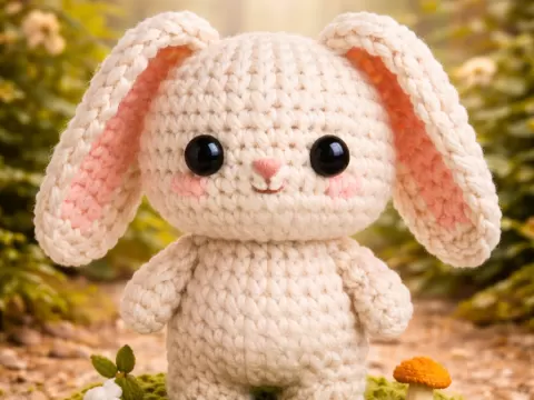 knitted bunny / strickhaseby Brainbits3D