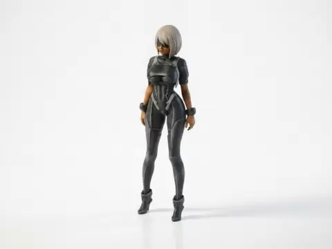 Sci-Fi Female Android Figurine 3D Printable