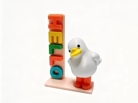 Creative Desk Decor - Hello Duck