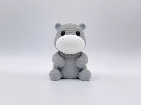 Knitted Hippopotamus