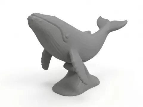 Whale statue