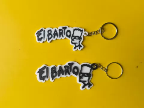 LLAVERO EL BARTO BART SIMPSONS KEYCHAIN