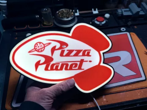 Pizza Planet bar/man cave light