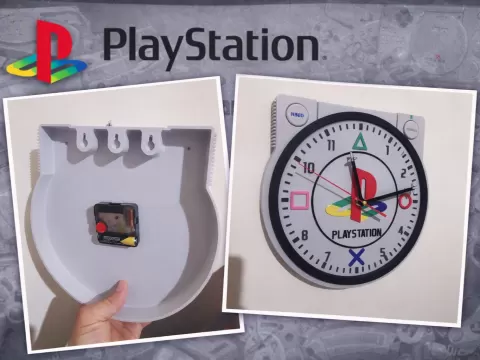 PlayStation Wall Clock Multicolor