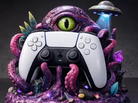 PS5 Pada Stand: Octopus