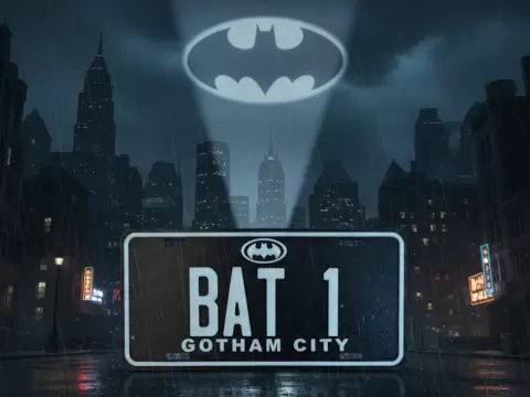 Batman License Plate