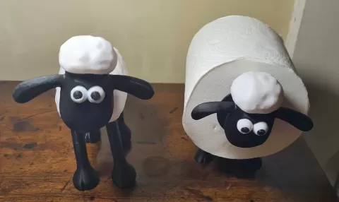 Shaun (the sheep) on a roll