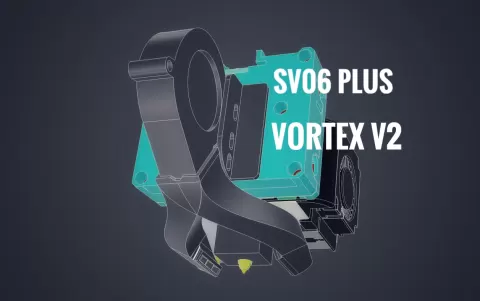 SV06 PLUS Vortex V2 Adjustable Cooling & LED System