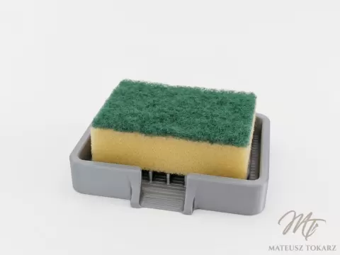 Self-Draining Sponge & Soap Holder