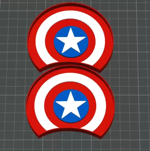 Captain America Sheild Ears.3mf