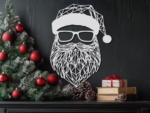 Santa Claus Geometric Design