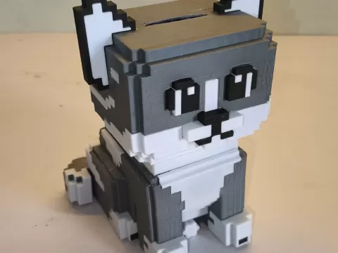 "Pixel Kitty Bank"