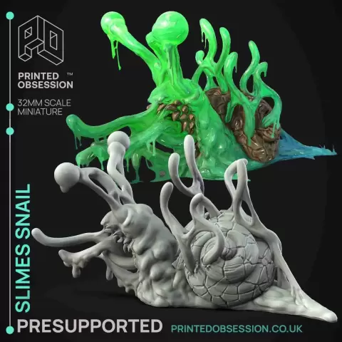 Slime Snail- Febuary 2023 - The Gelatinous Queen-Presupporteby Printed Obsession