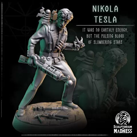 Nikola Tesla - Cthulhu Investigator by Sculptorium of Madness