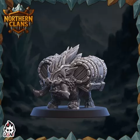 Beer Boar #02 - Northmen proxy (Classic Style) - UGNI - Fantasy Football by UGNI Miniatures