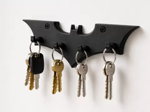 Bat Wing Wall Key Holder – Modern 4-Hook Key
