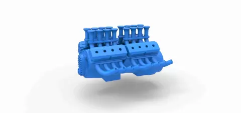 Engine 2 V8 Version 4 Scale 1:25by 3DTechDesign