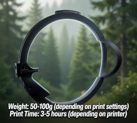 3D Printed Circular Bow – Pistol Grip