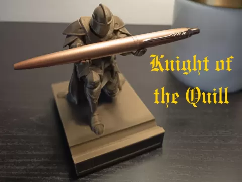 Knight of the Quill Portapenne Cavaliere Medievale
