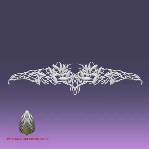 Galadriel Crown Helmet lord of the rings 3D DIGITAL DOWNLOADby CeredirDesign
