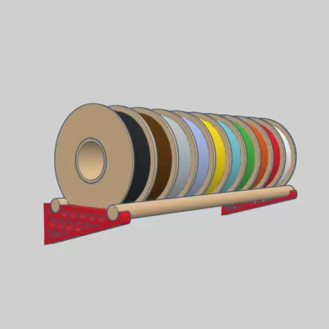 Spool wall rack