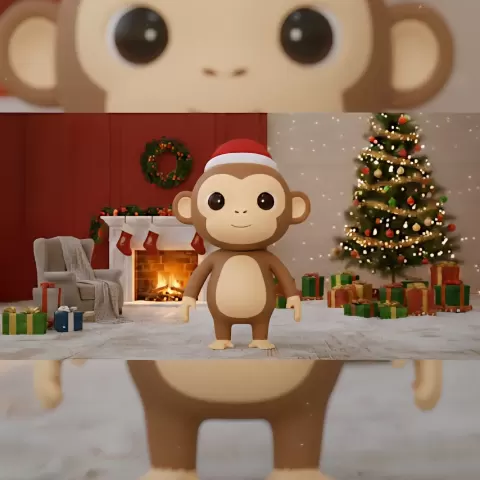 Chirstmas Monkey