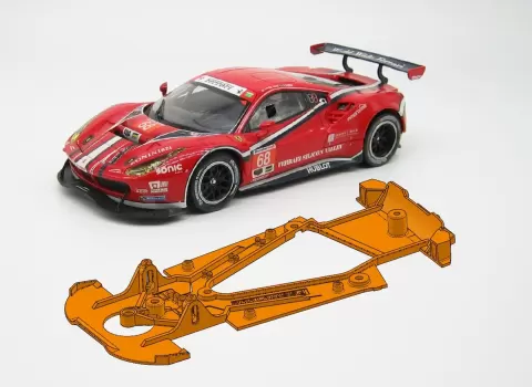 Order 3D print of PSSW01002 Chassis Sideways Ferrari 488 GT3 - RSN pod for $26.01