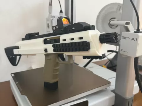 Rompifiamma per kit PDW G18/17 (Airsoft)