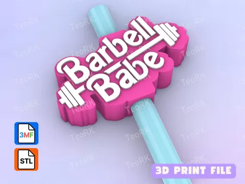 Straw Topper Barbell Babeby TeoRk