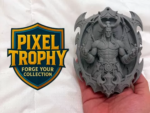 Pixel Trophy - Illidan Stormrage (WoW)