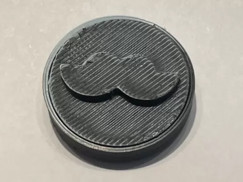 Double sided mustache coin