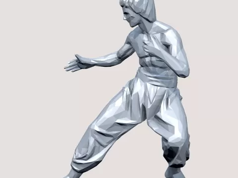 Bruce Lee Low Poly - 3D Modelby 1xMerch