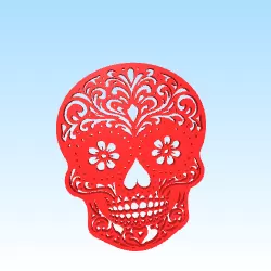 skull decor wallart