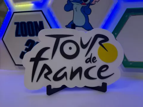 Logo Tour de France - Décoration murale 3 couleurs
