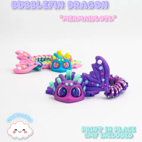 Bubblefin Dragon (Mermaidlotl)