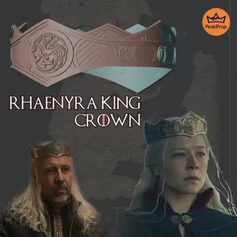 Other STL Download - Rhaenyra Targaryen Crown – House of the Dragon Royal Crown